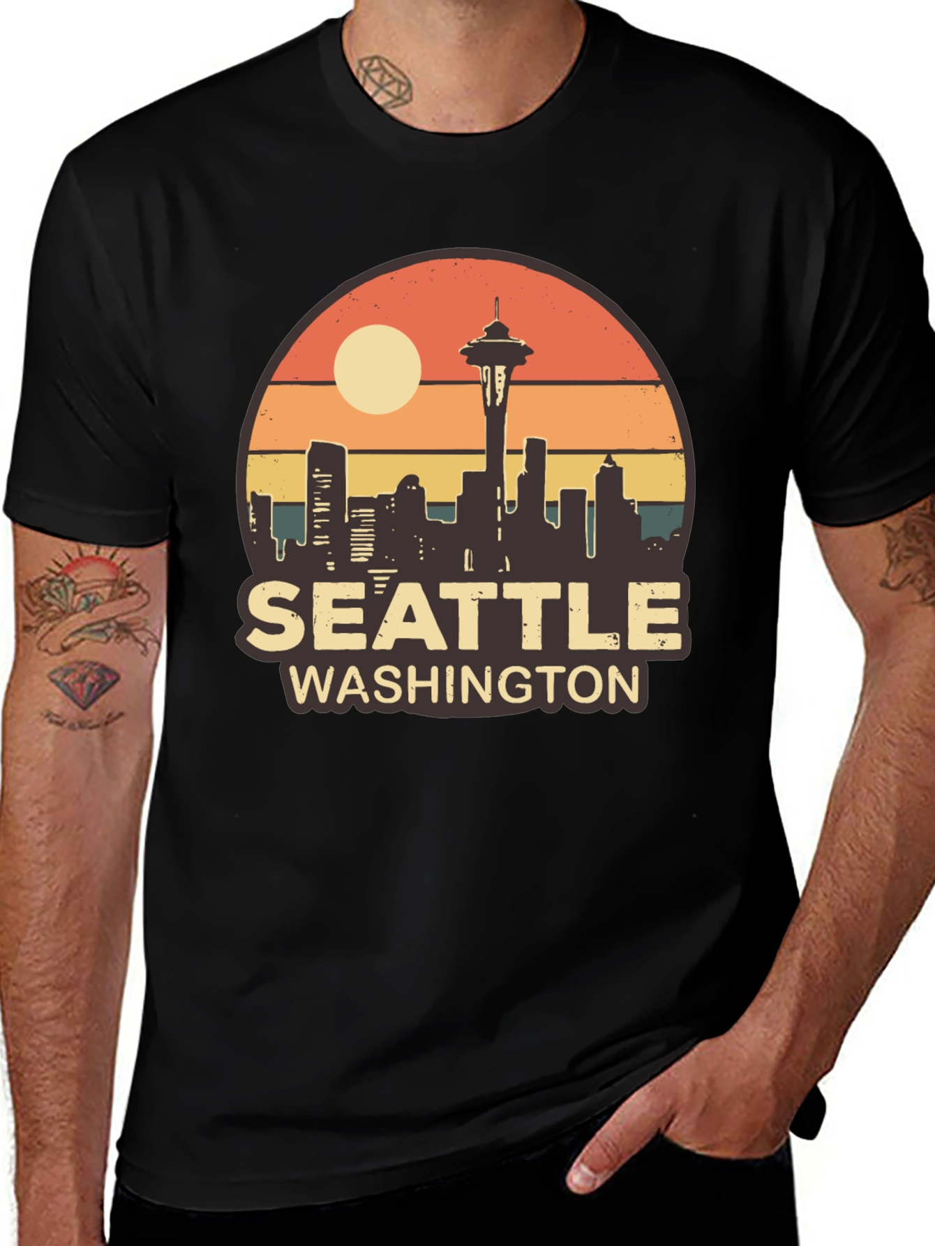 Seattle Washington Skyline T-Shirt