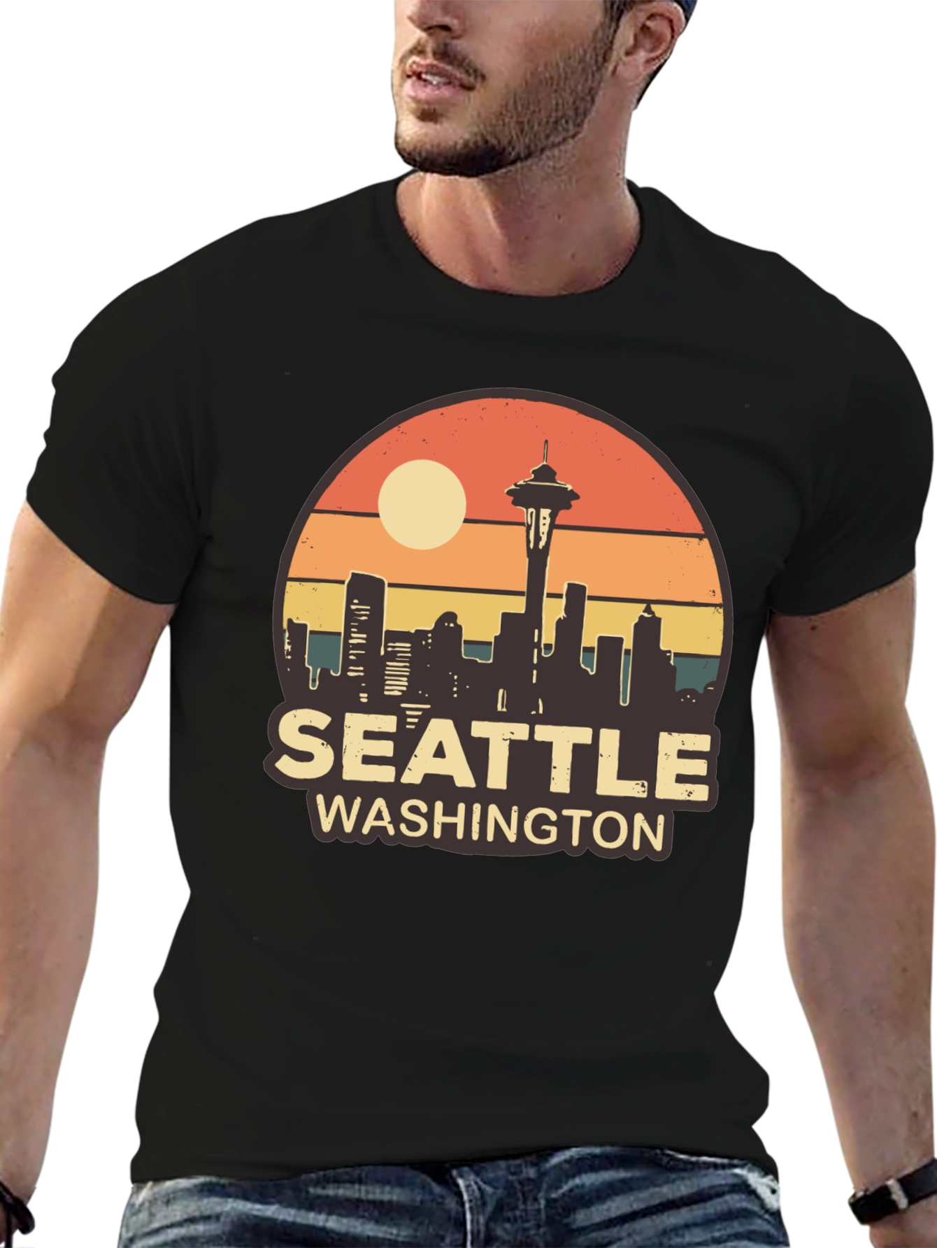 Seattle Washington Skyline T-Shirt