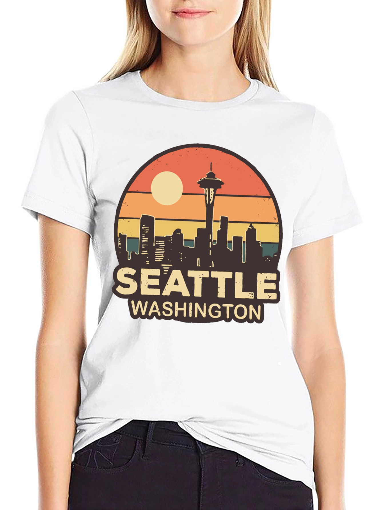Seattle Washington Skyline T-Shirt