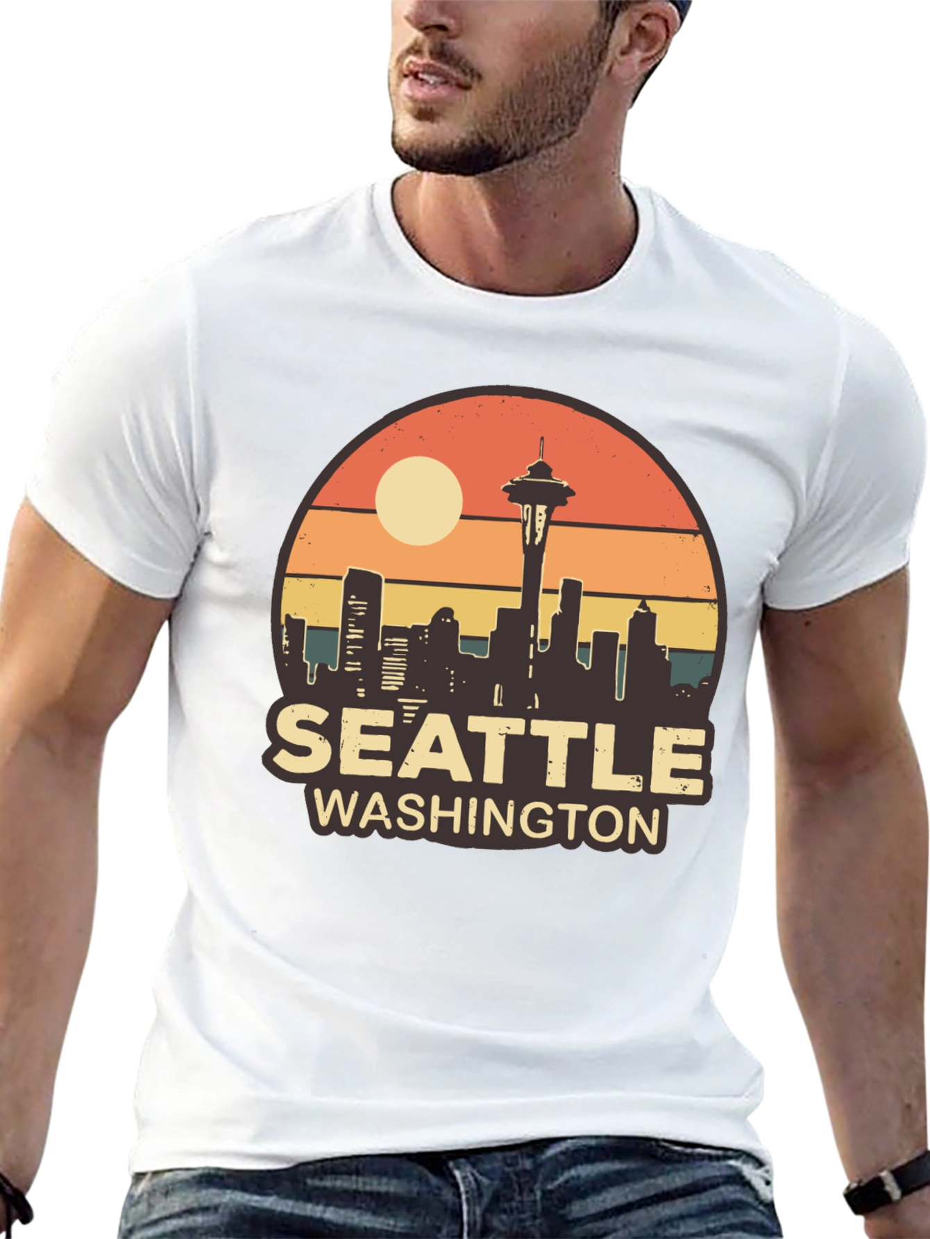 Seattle Washington Skyline T-Shirt
