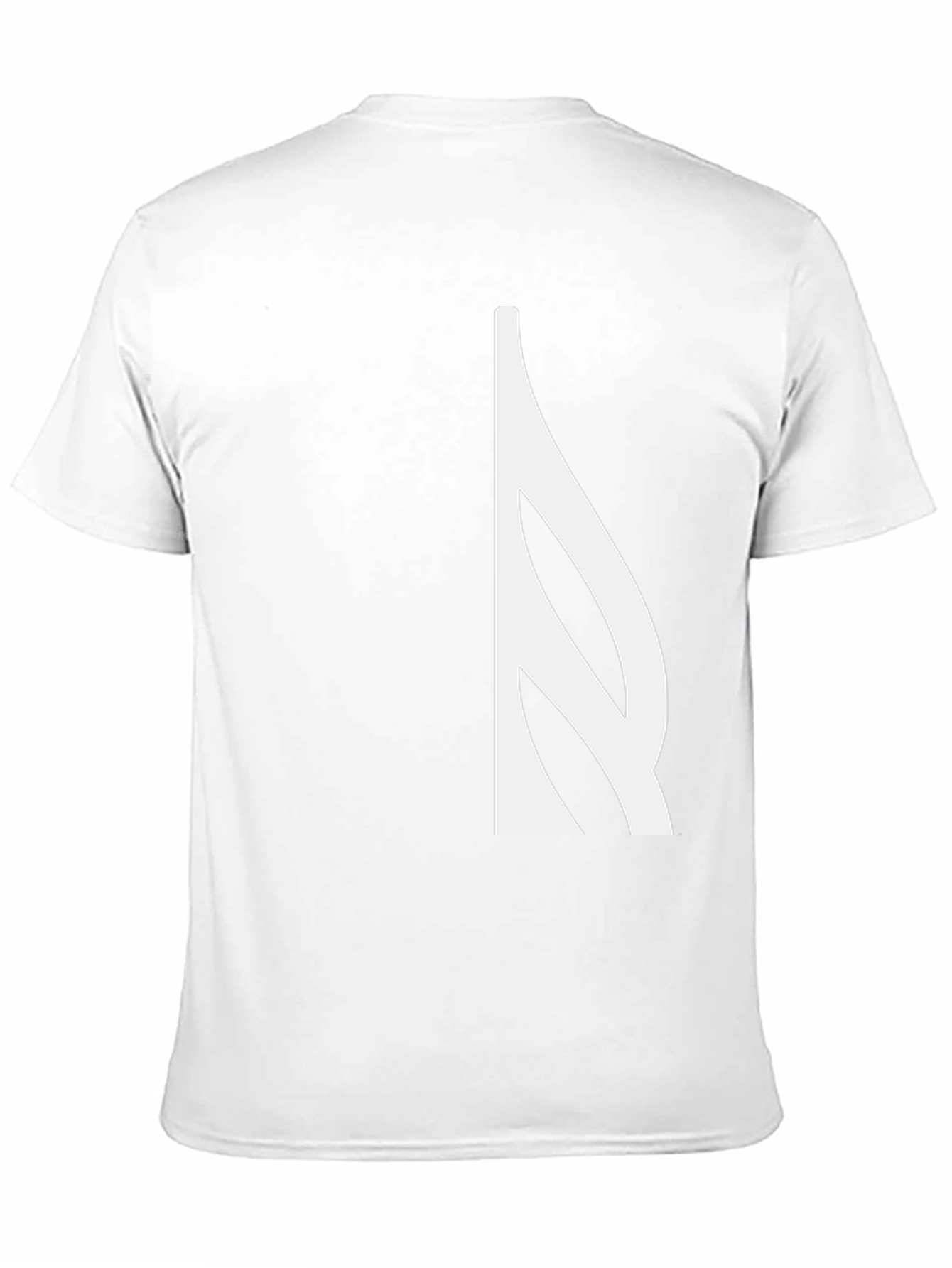 Modern Black T-Shirt with Abstract White Design