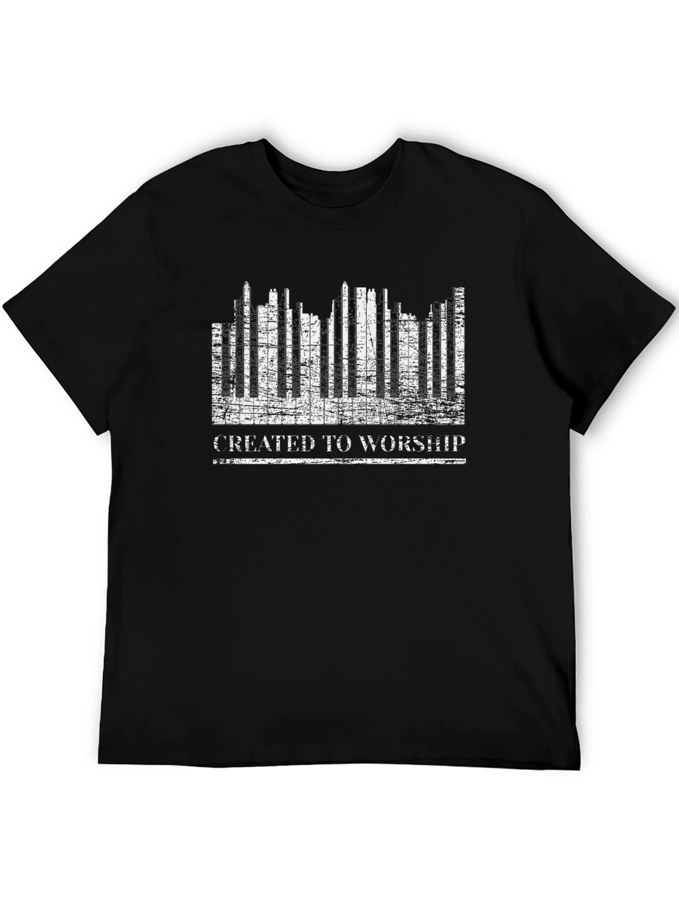 Created to Worship Black T-Shirt Christian Music
