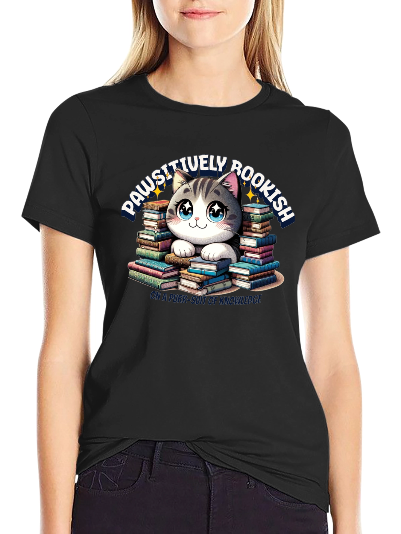 Pawsitively Bookish T-Shirt