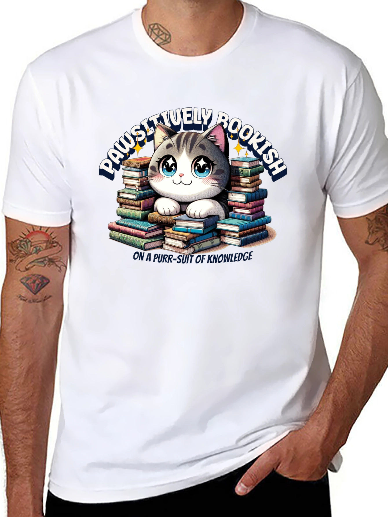 Pawsitively Bookish T-Shirt