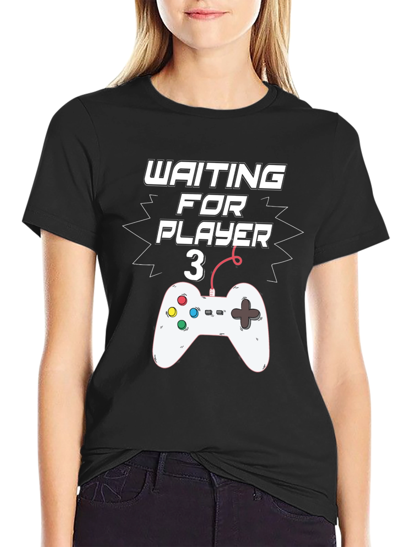 Waiting For Player 3 Gamer T-Shirt