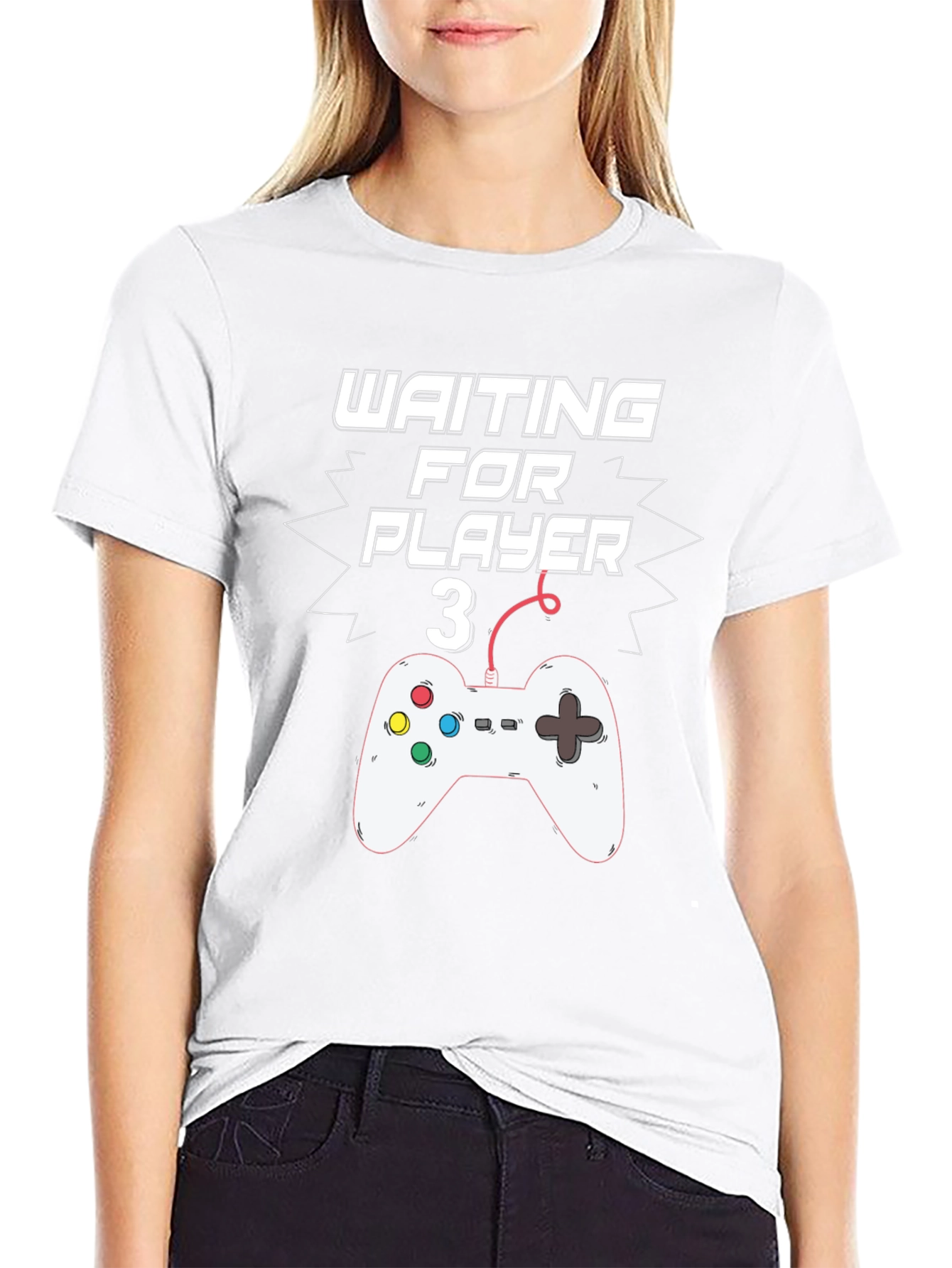 Waiting For Player 3 Gamer T-Shirt