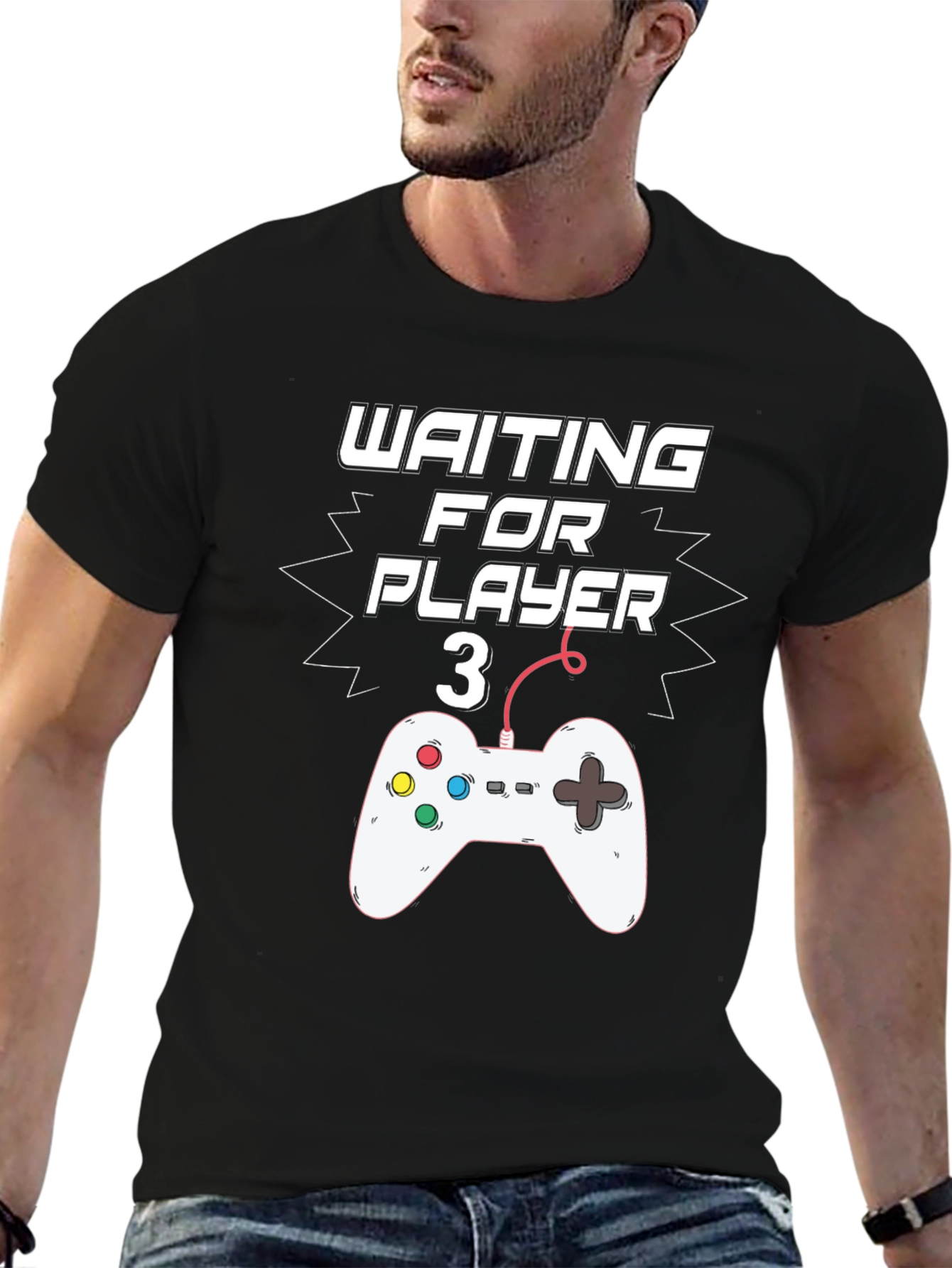 Waiting For Player 3 Gamer T-Shirt