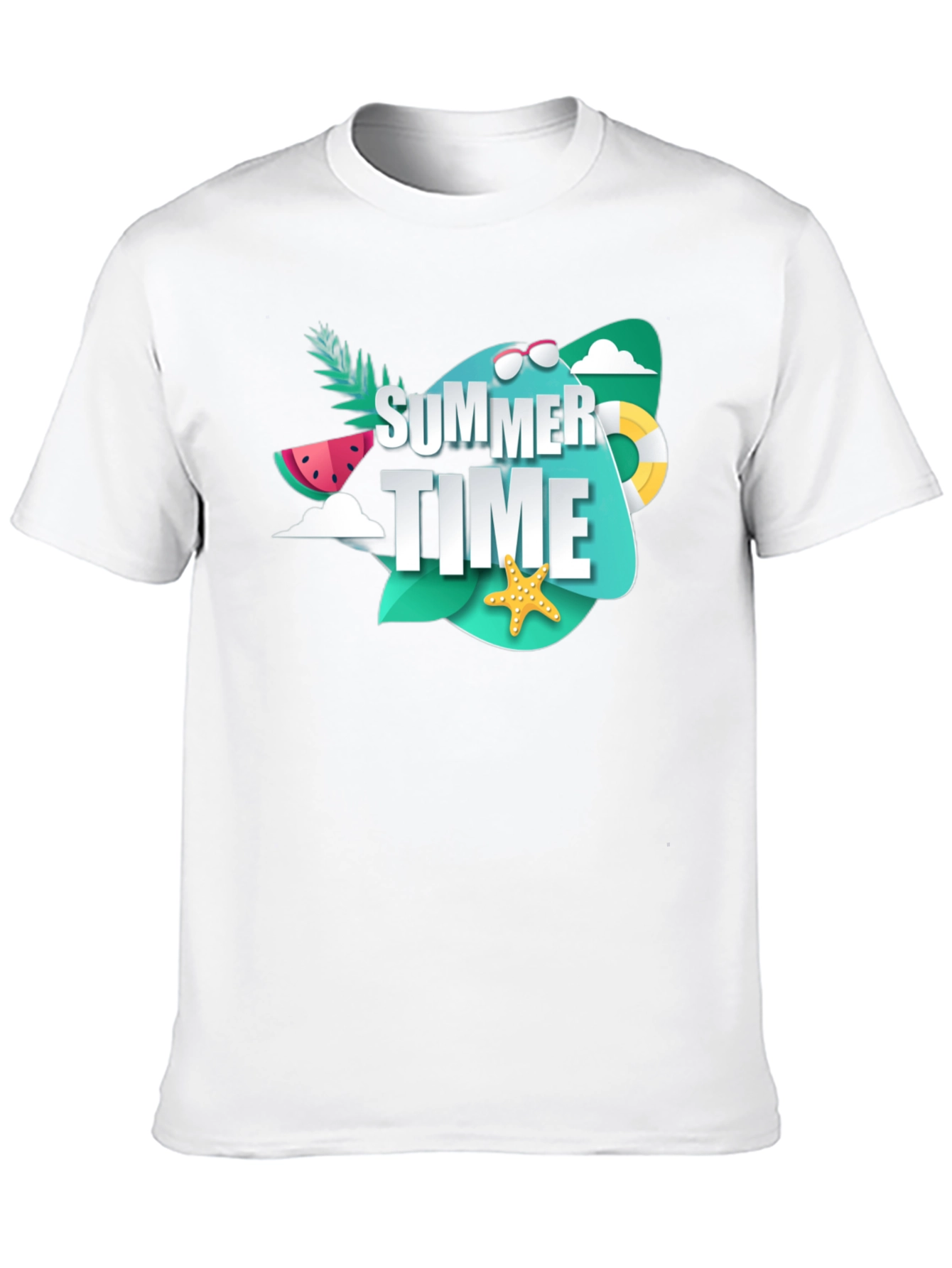 Summer Time Graphic T-Shirt - Black