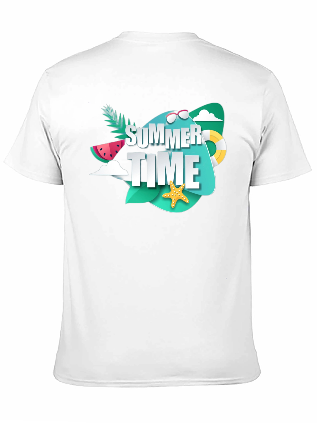 Summer Time Graphic T-Shirt - Black
