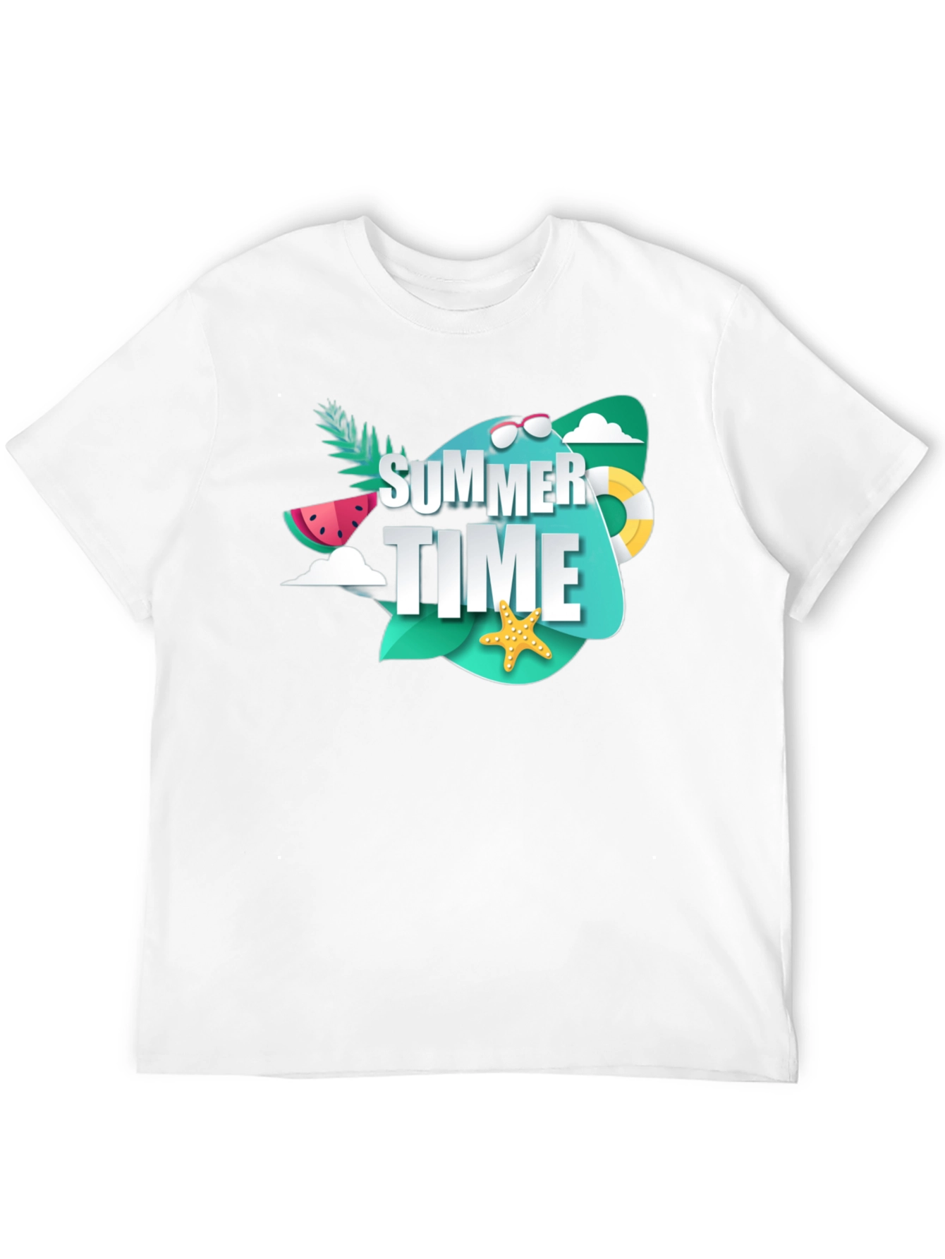 Summer Time Graphic T-Shirt - Black