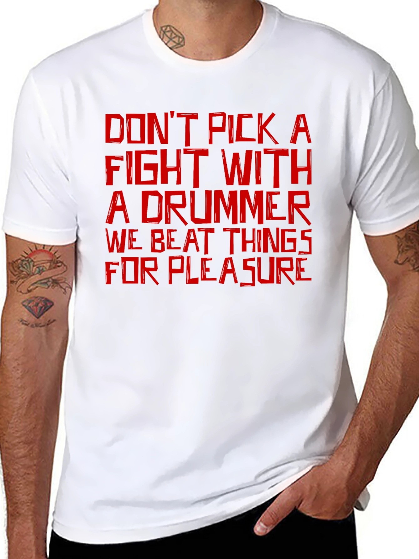 Drummer T-Shirt: Dont Pick a Fight