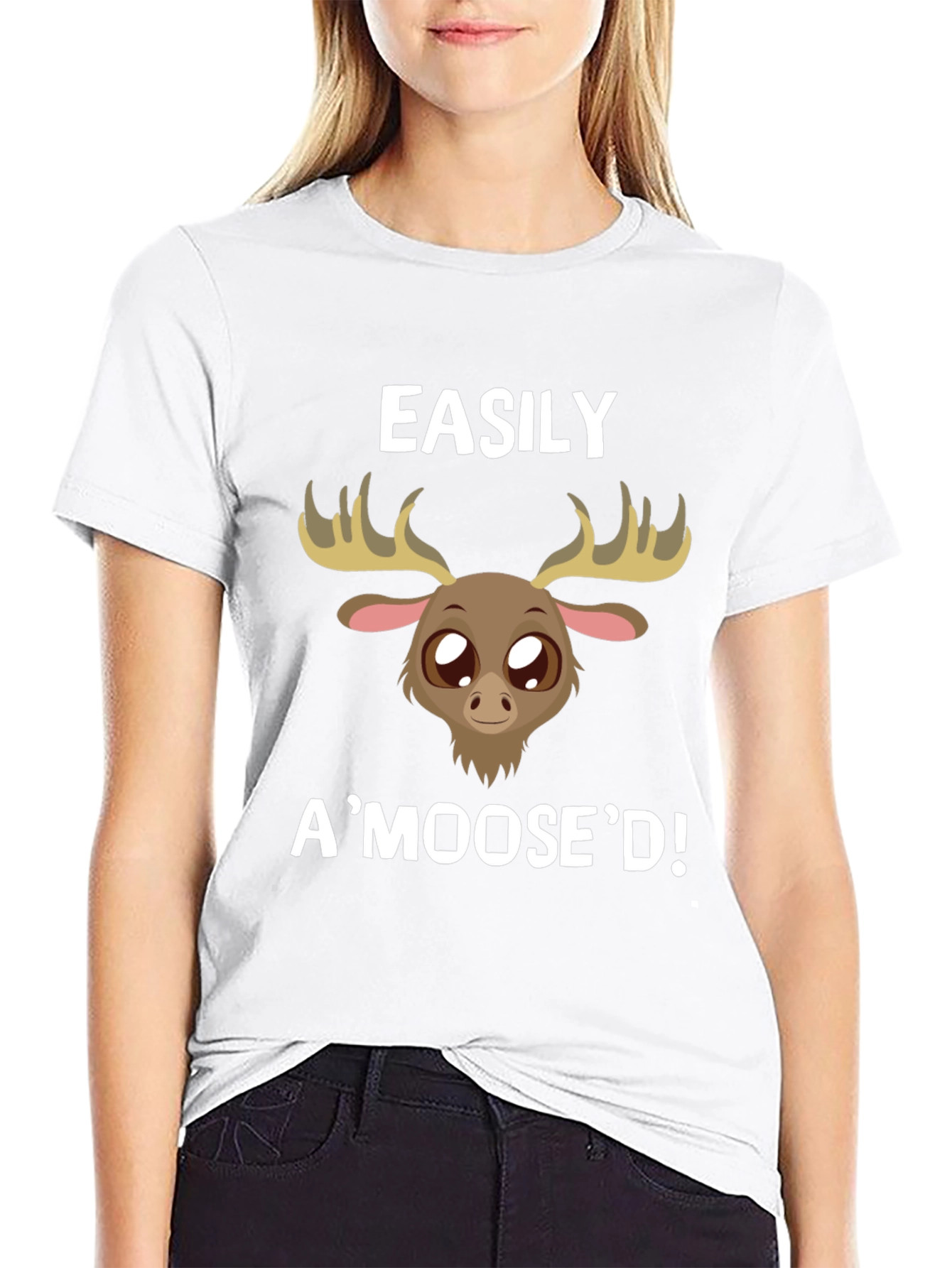 Easily AMoosed! Novelty Graphic Tee