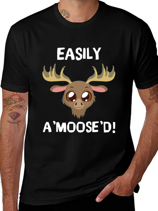 Easily AMoosed! Novelty Graphic Tee