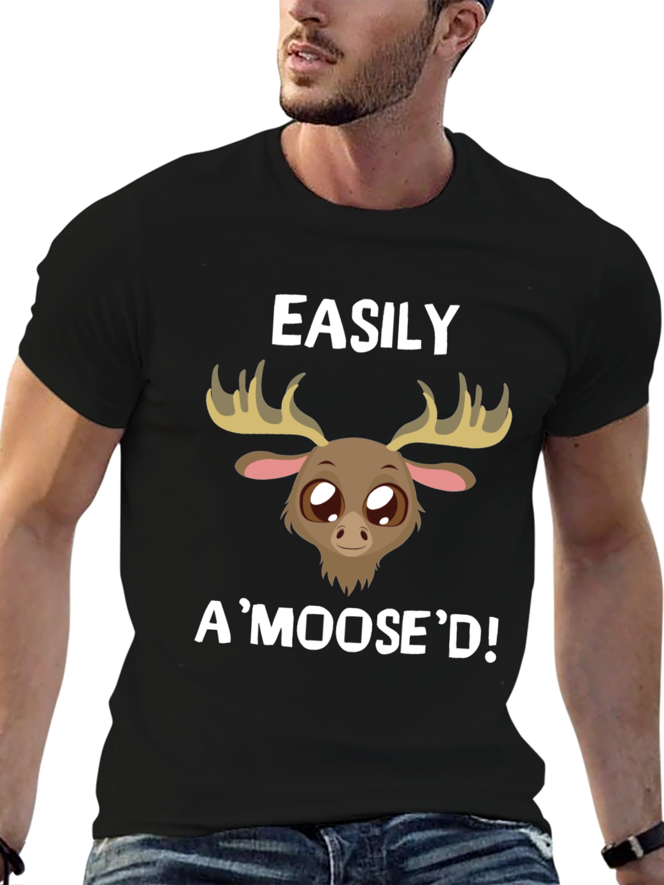 Easily AMoosed! Novelty Graphic Tee