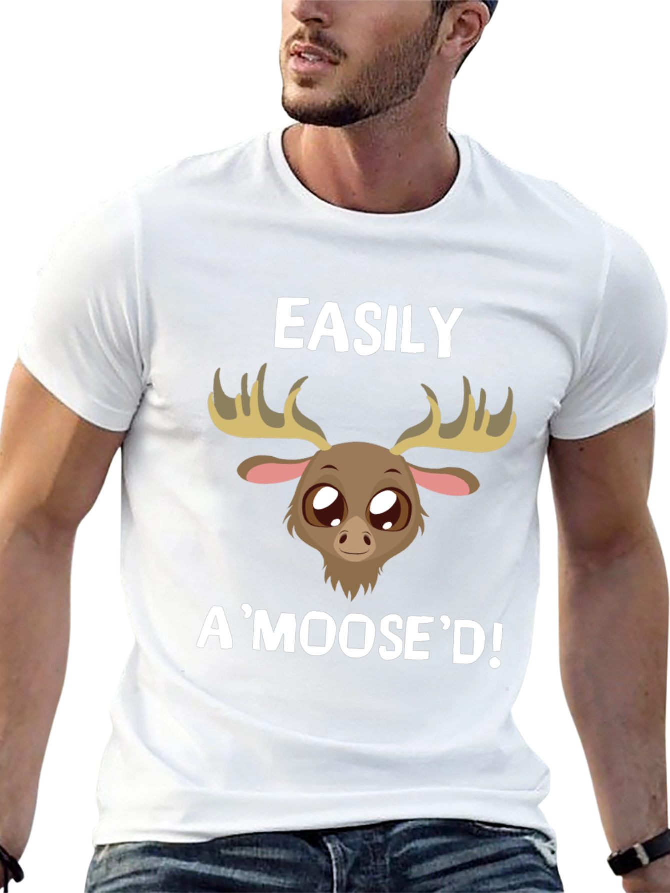 Easily AMoosed! Novelty Graphic Tee