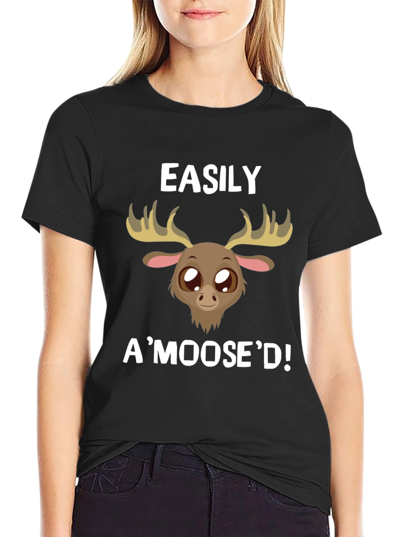 Easily AMoosed! Novelty Graphic Tee