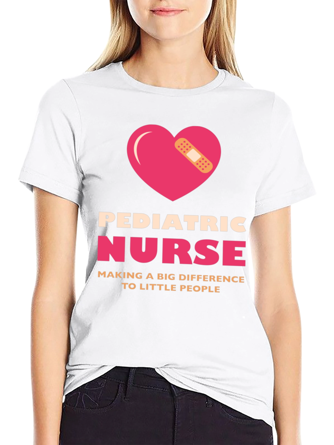 Pediatric Nurse T-Shirt - Making a Big Difference
