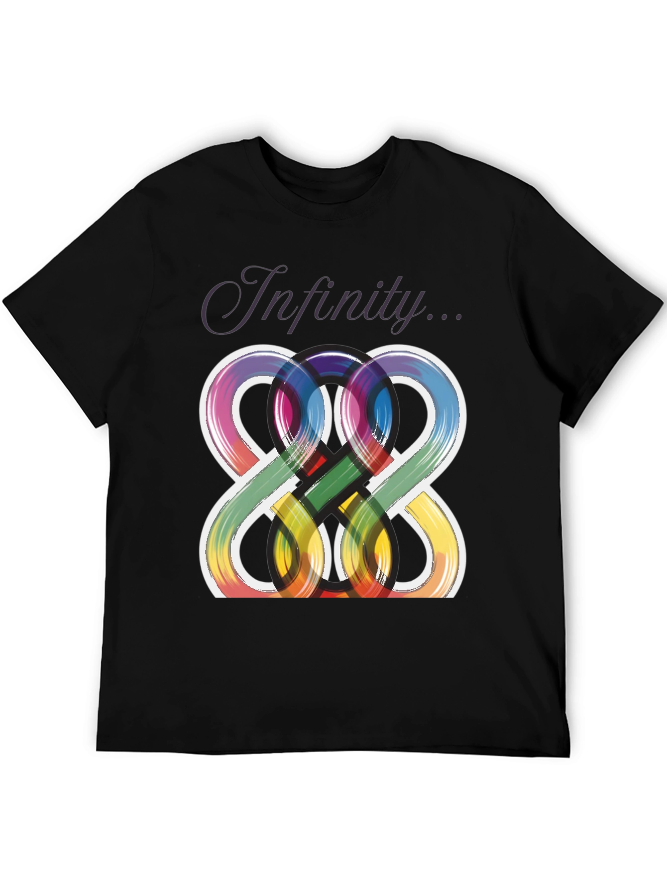 Infinity Symbol Graphic Tee - Unique Artistic Design