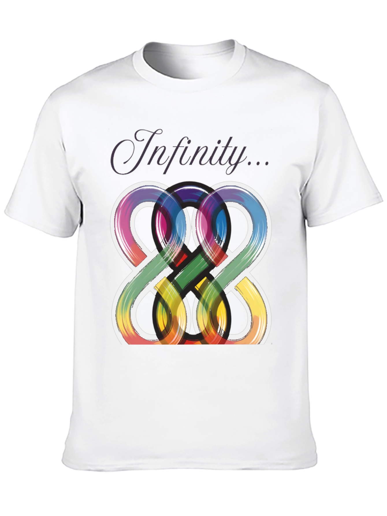 Infinity Symbol Graphic Tee - Unique Artistic Design