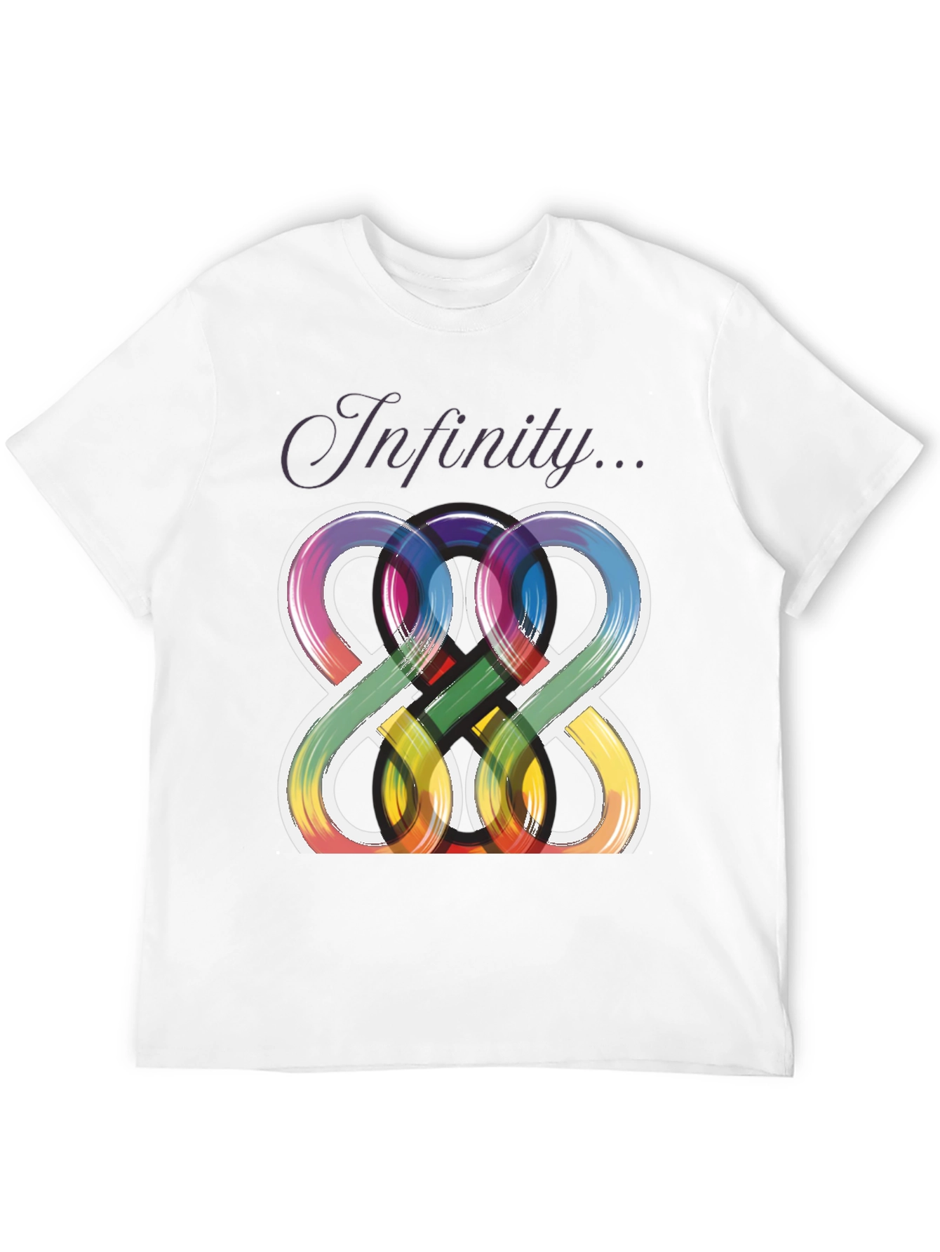 Infinity Symbol Graphic Tee - Unique Artistic Design