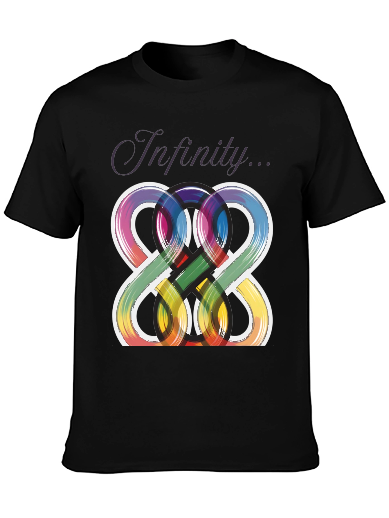 Infinity Symbol Graphic Tee - Unique Artistic Design