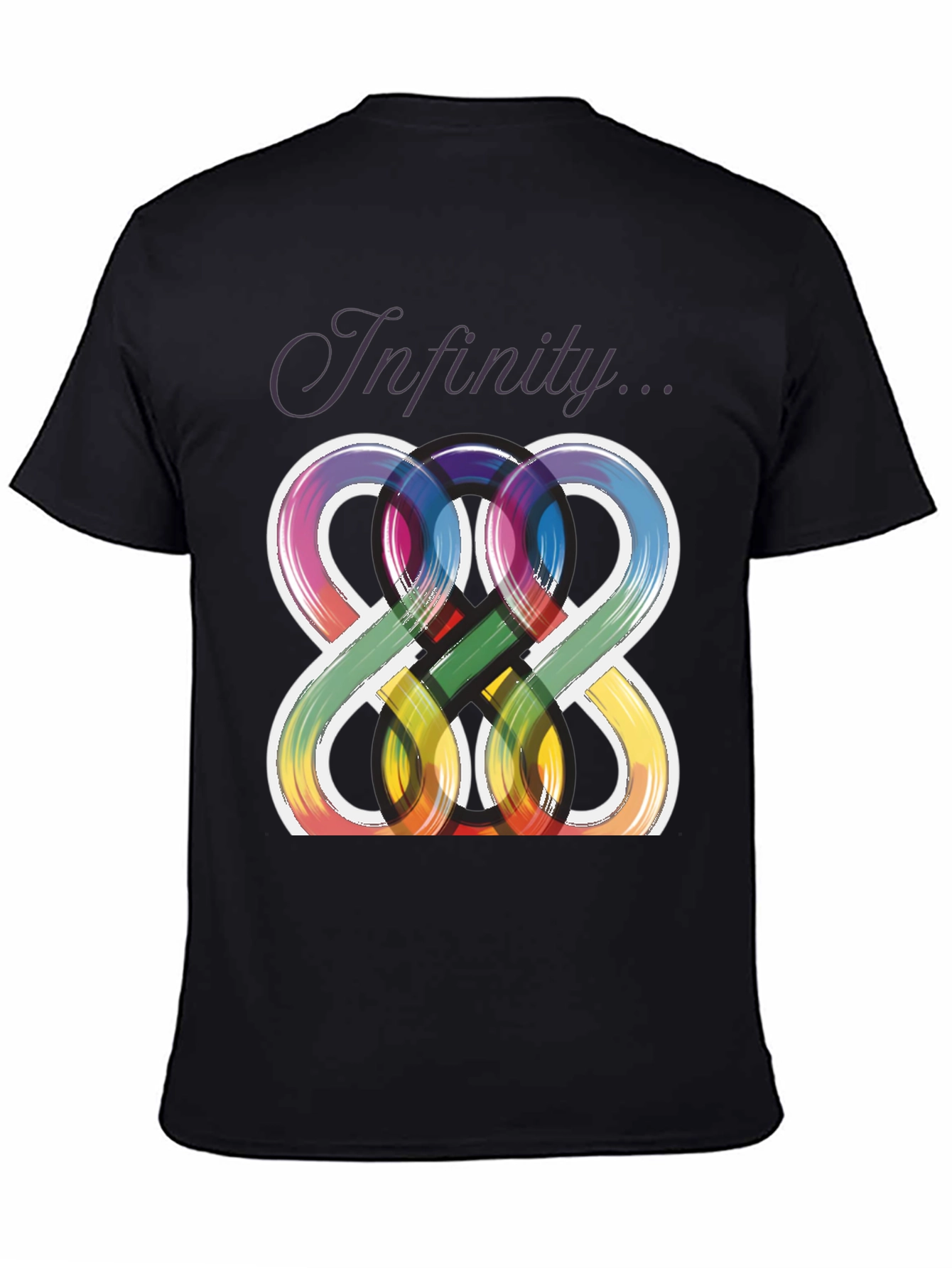Infinity Symbol Graphic Tee - Unique Artistic Design