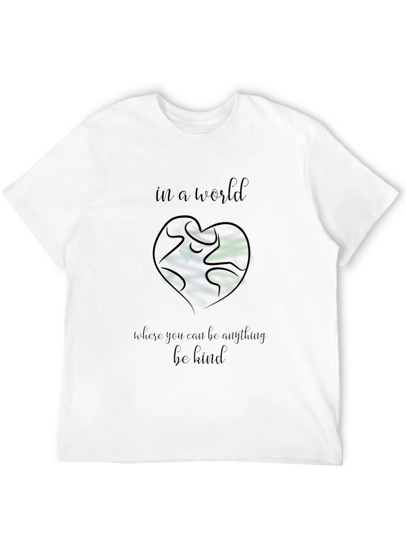 Be Kind T-Shirt: Earth Heart Graphic Tee