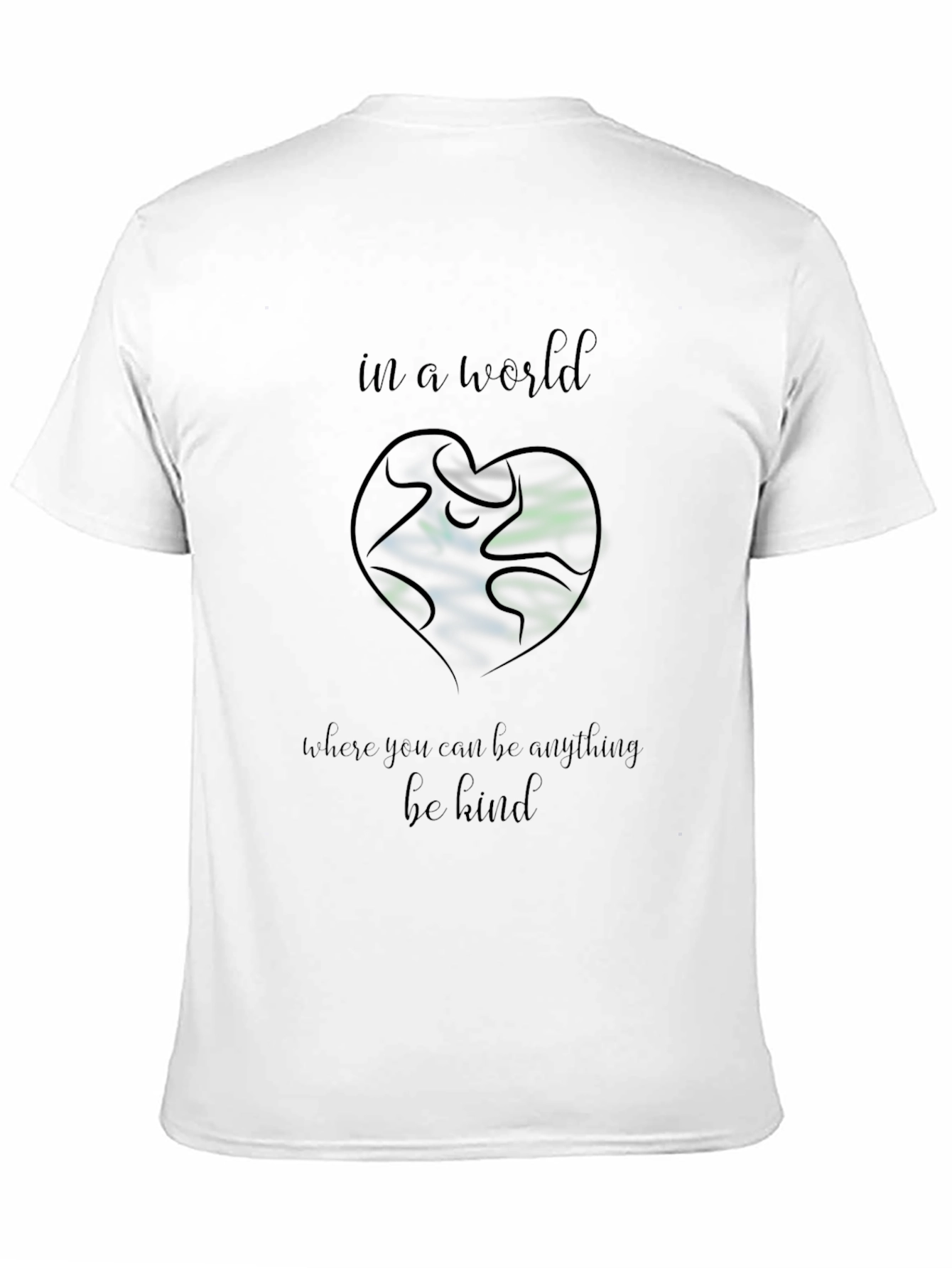 Be Kind T-Shirt: Earth Heart Graphic Tee