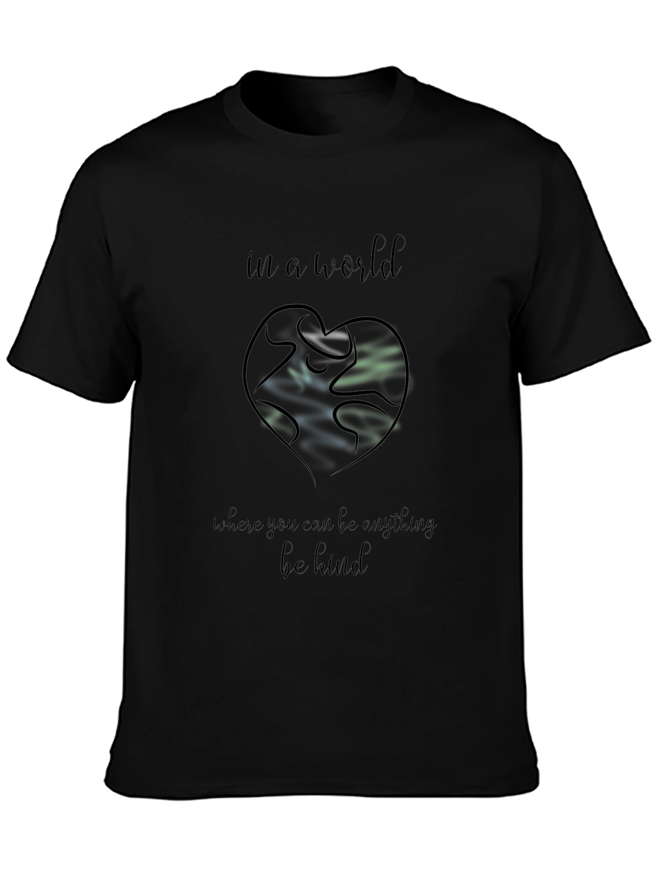 Be Kind T-Shirt: Earth Heart Graphic Tee