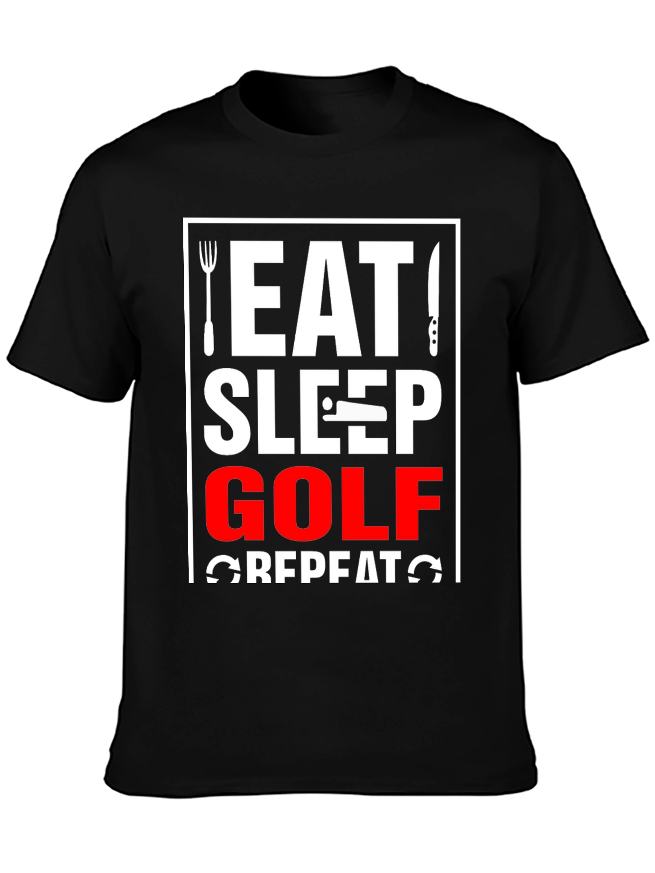Eat Sleep Golf Repeat T-Shirt