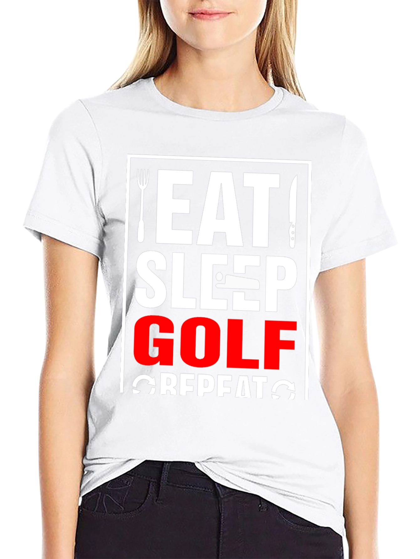 Eat Sleep Golf Repeat T-Shirt