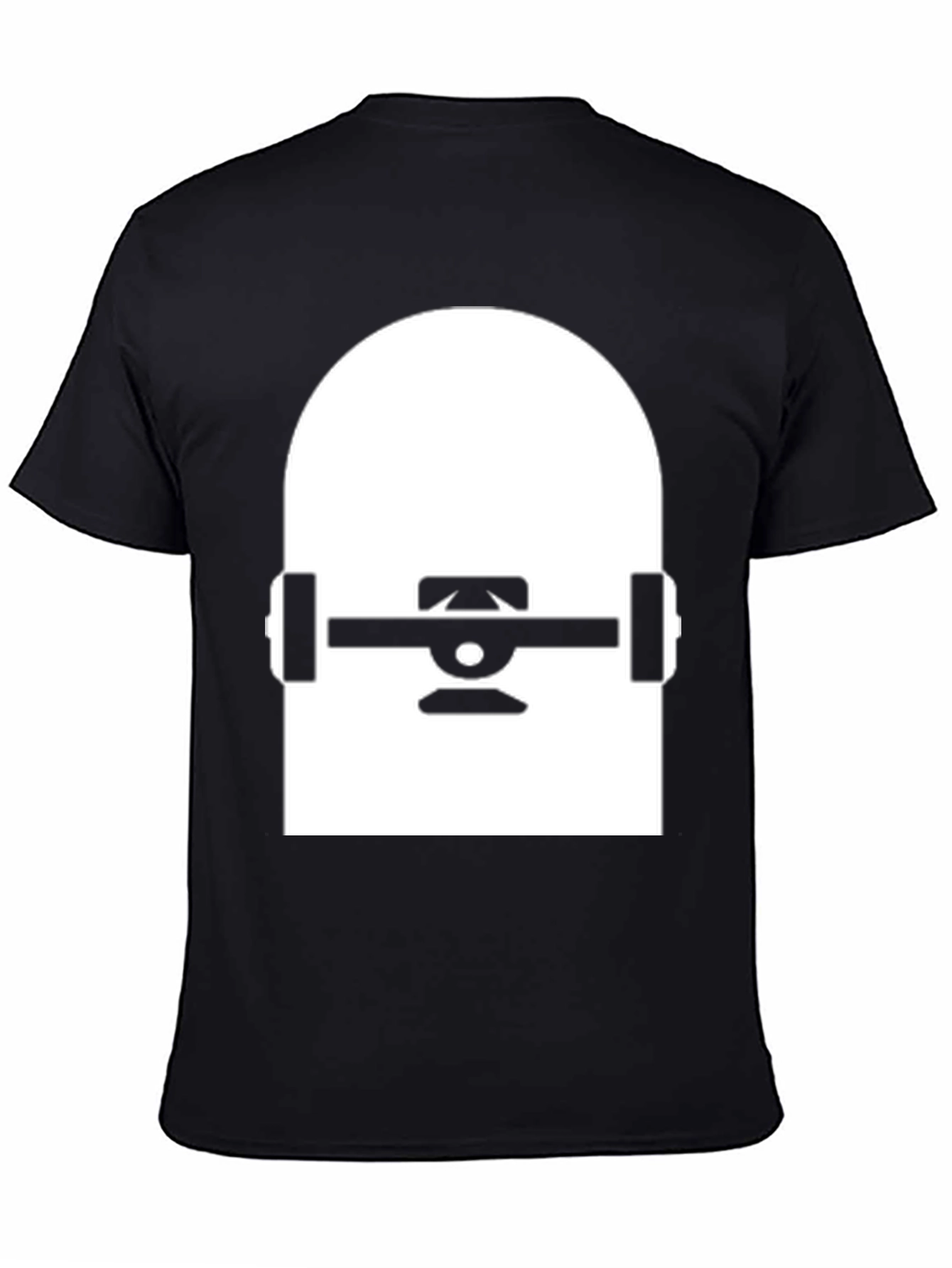 Skateboard Graphic Tee - Black Cotton Blend