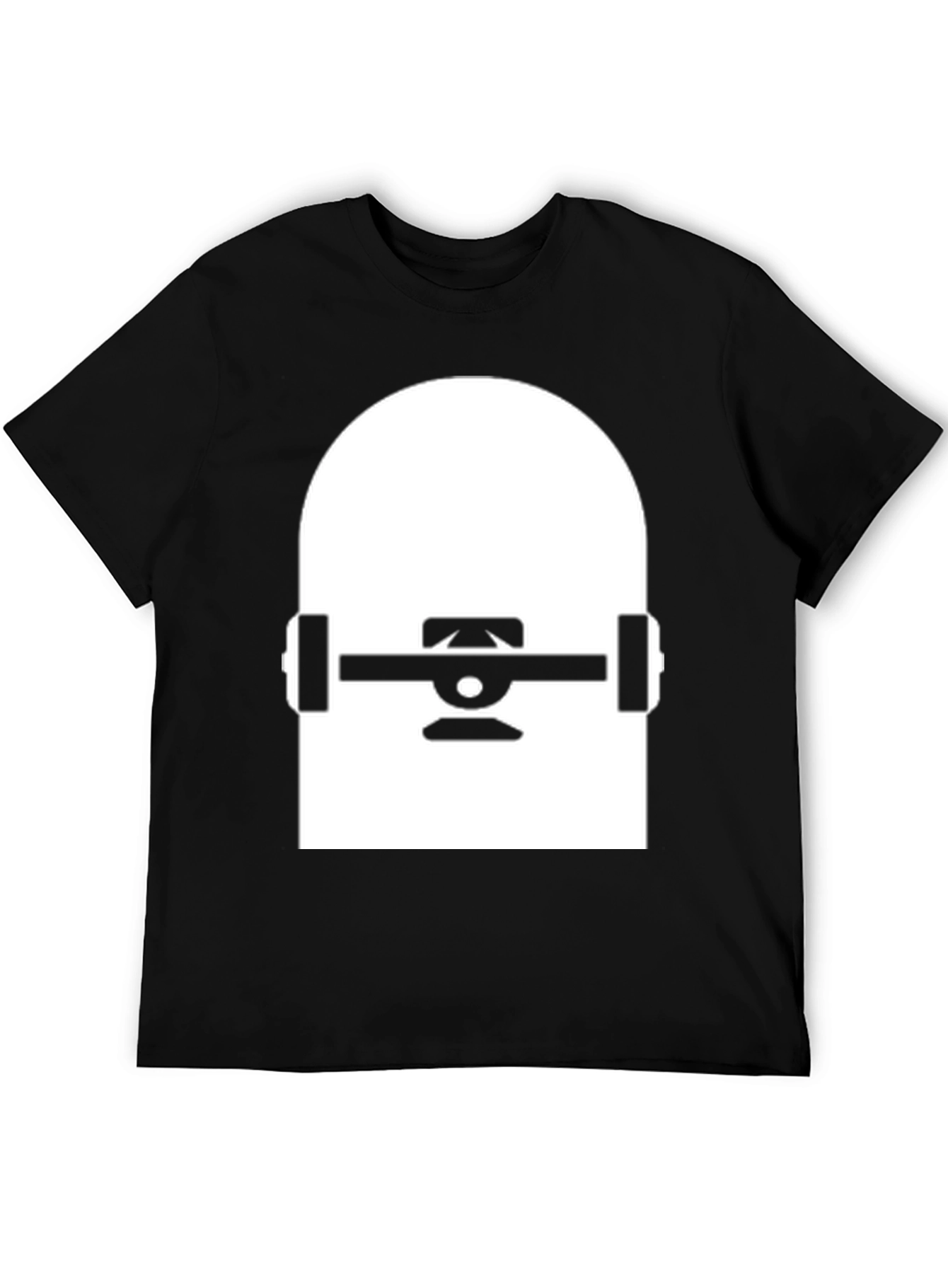 Skateboard Graphic Tee - Black Cotton Blend