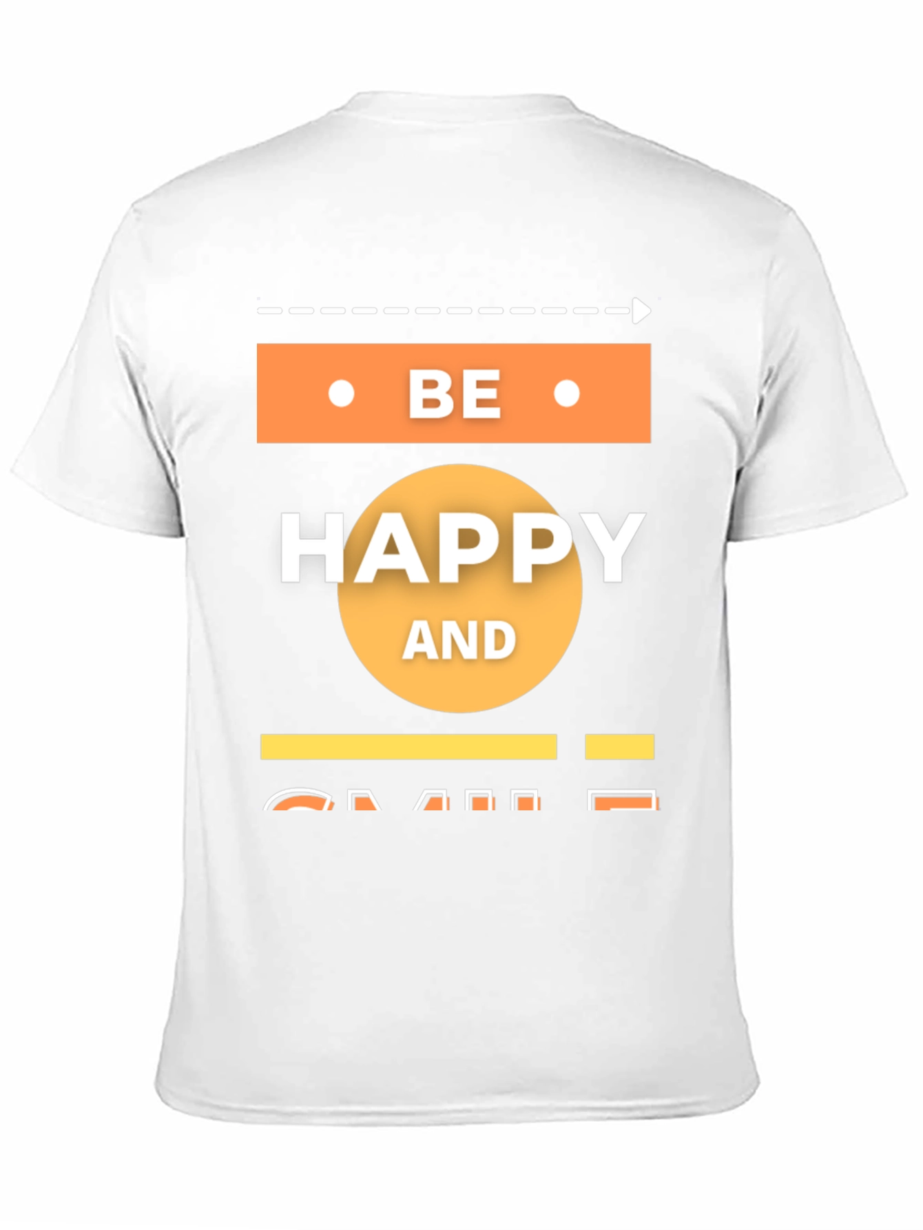 Be Happy T-Shirt - Mens Black Graphic Tee