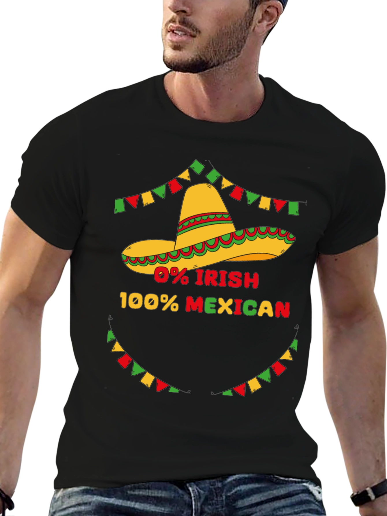 0% Irish 100% Mexican Graphic T-Shirt