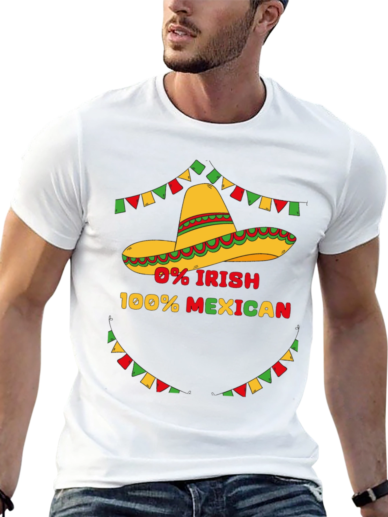 0% Irish 100% Mexican Graphic T-Shirt