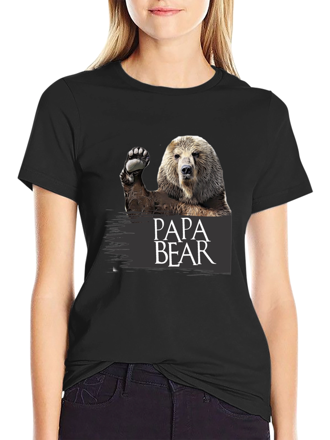 Papa Bear Graphic T-Shirt - Great Gift!