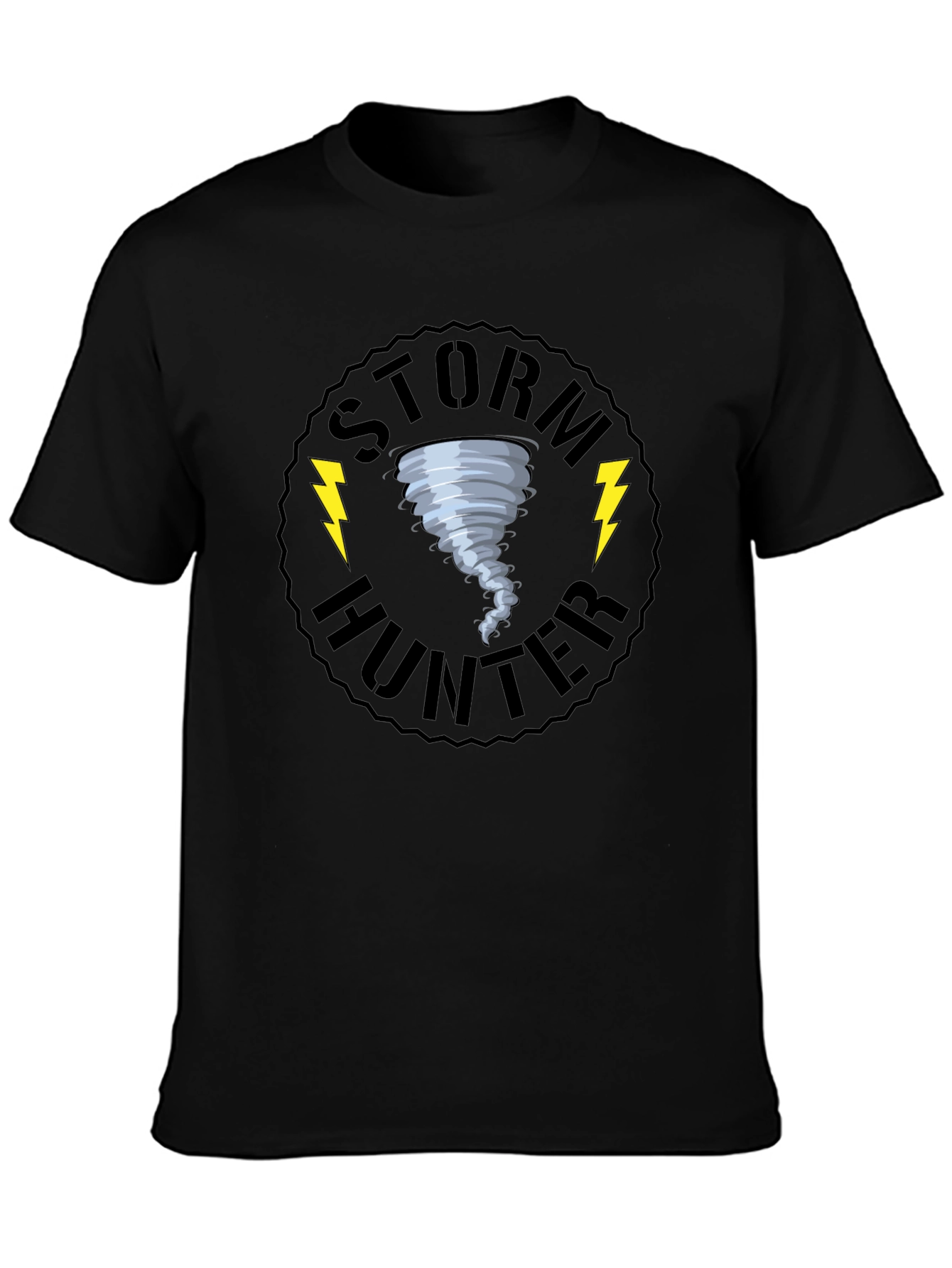 Storm Hunter Black Graphic T-Shirt