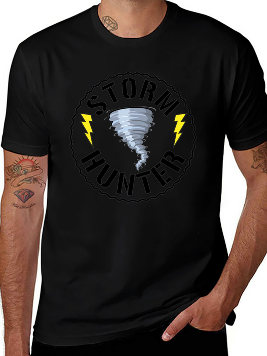 Storm Hunter Black Graphic T-Shirt