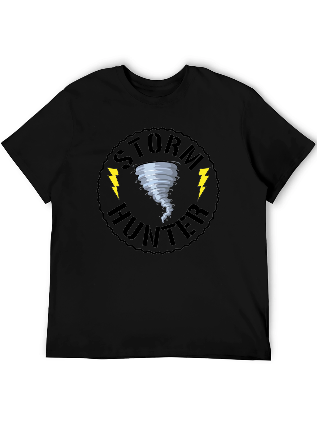 Storm Hunter Black Graphic T-Shirt
