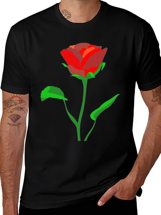 Rose Graphic Tee - Mens Short Sleeve