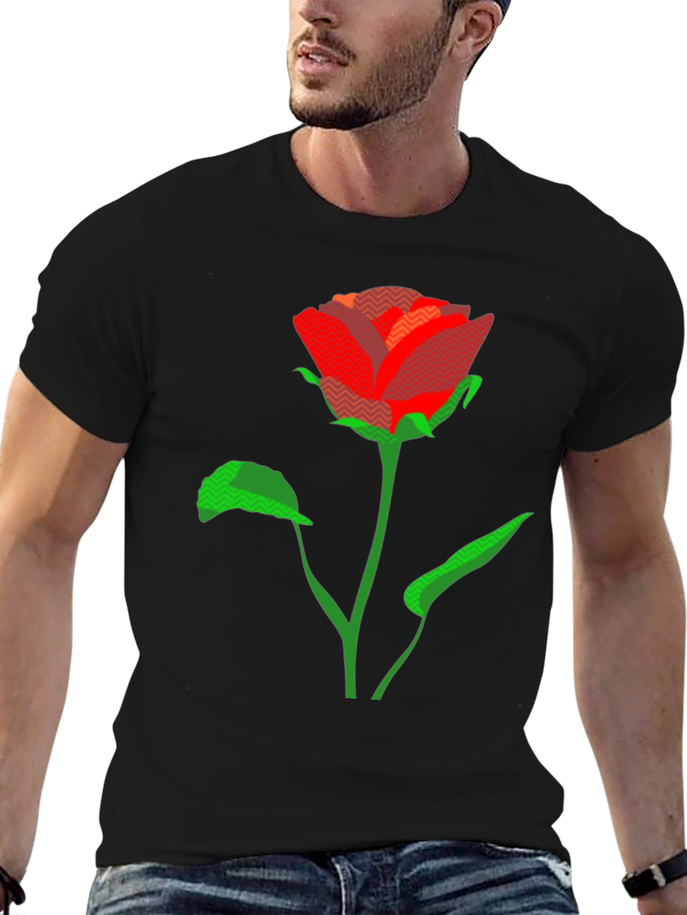 Rose Graphic Tee - Mens Short Sleeve