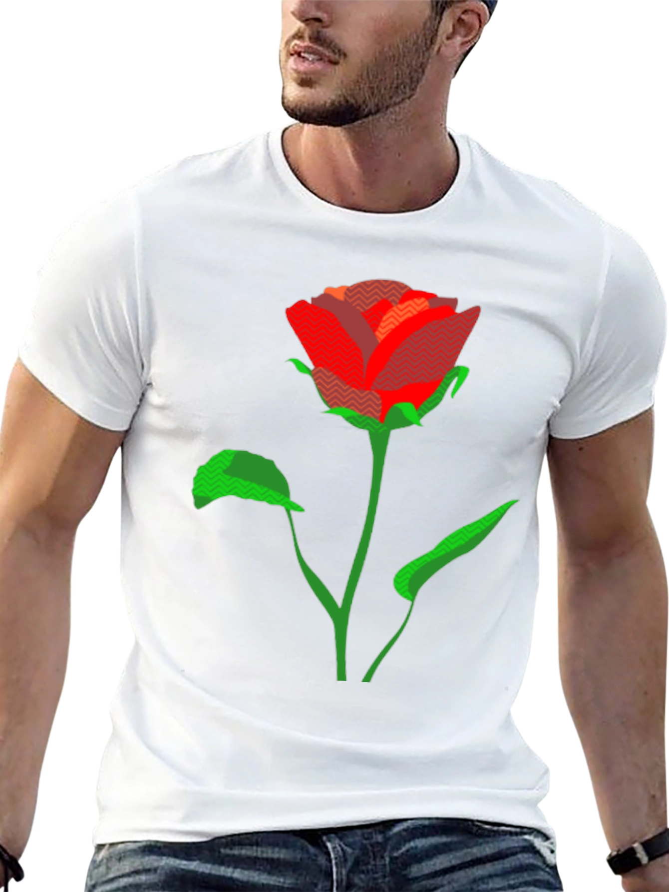 Rose Graphic Tee - Mens Short Sleeve