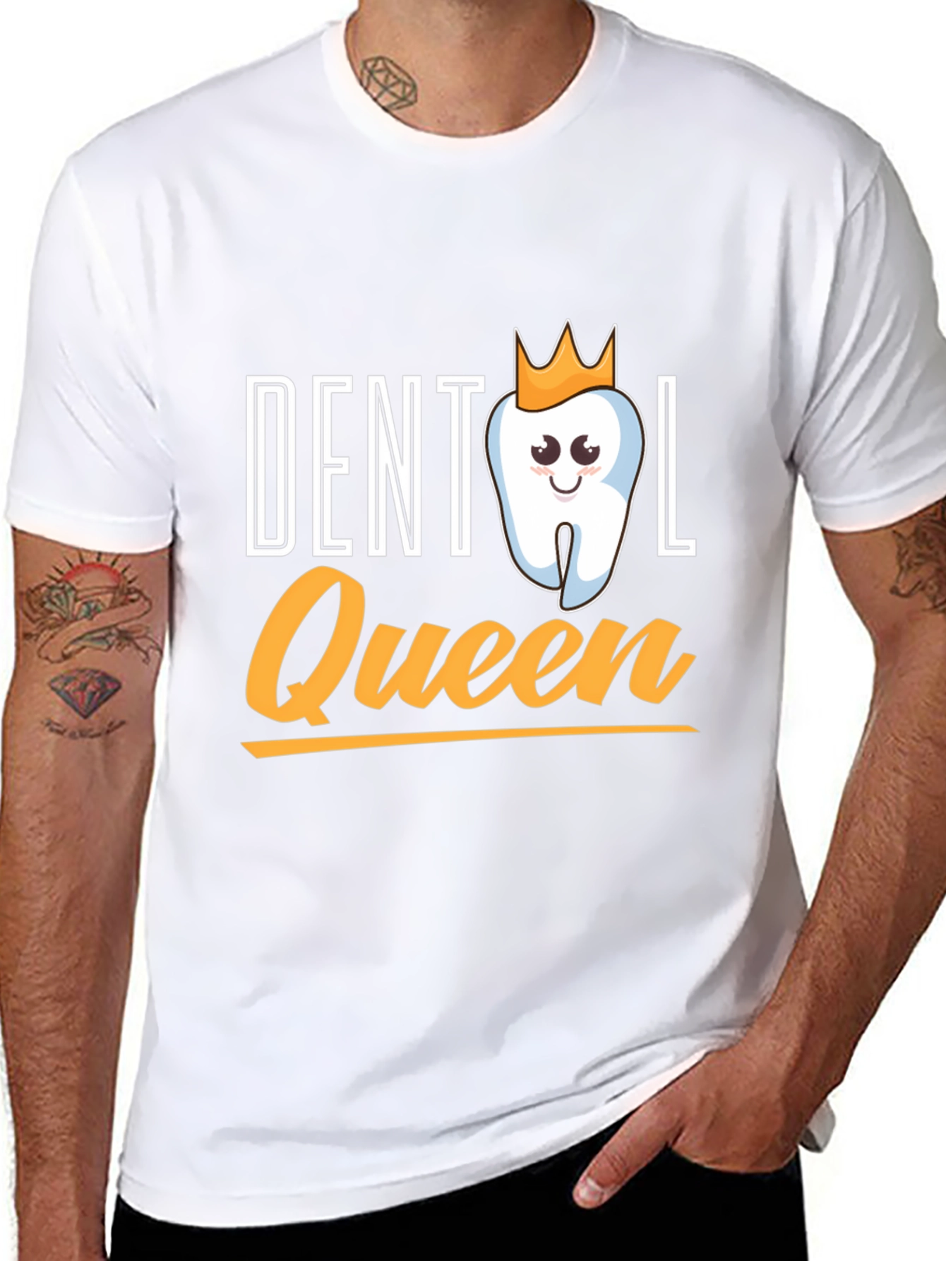 Dental Queen Black T-Shirt Funny Dentist Gift