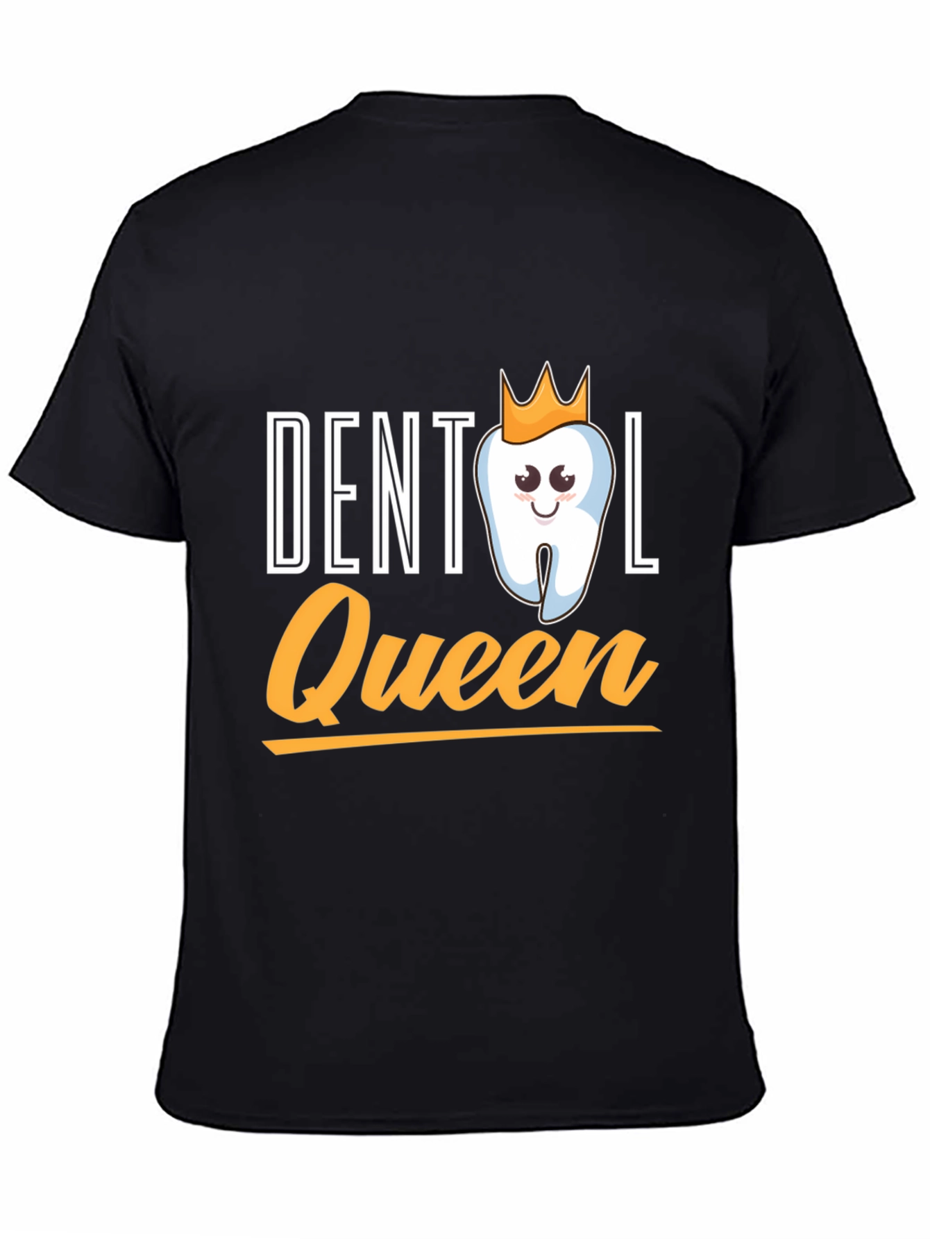 Dental Queen Black T-Shirt Funny Dentist Gift