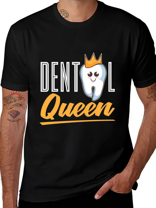 Dental Queen Black T-Shirt Funny Dentist Gift