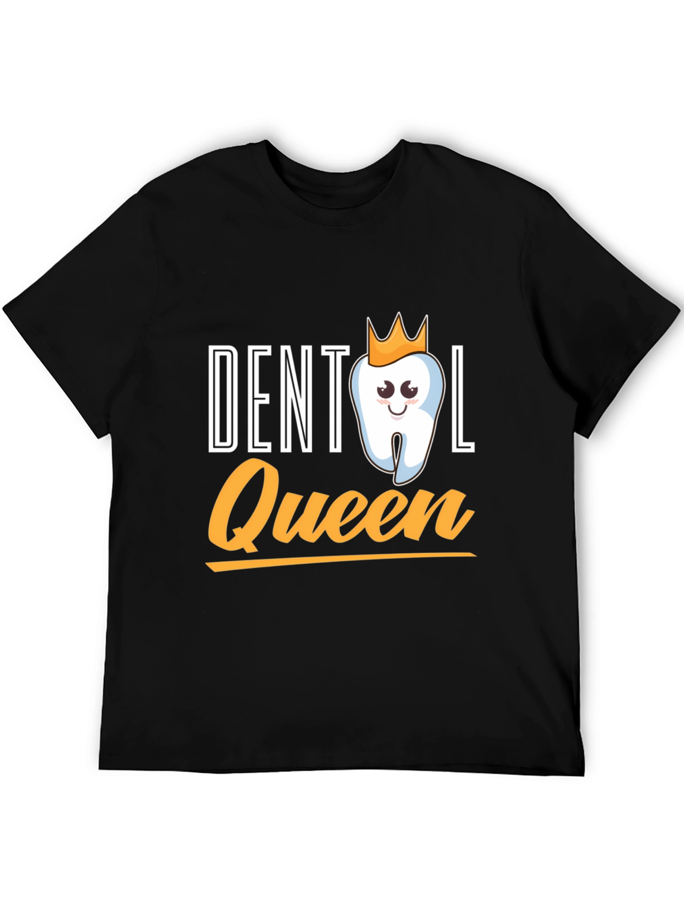 Dental Queen Black T-Shirt Funny Dentist Gift