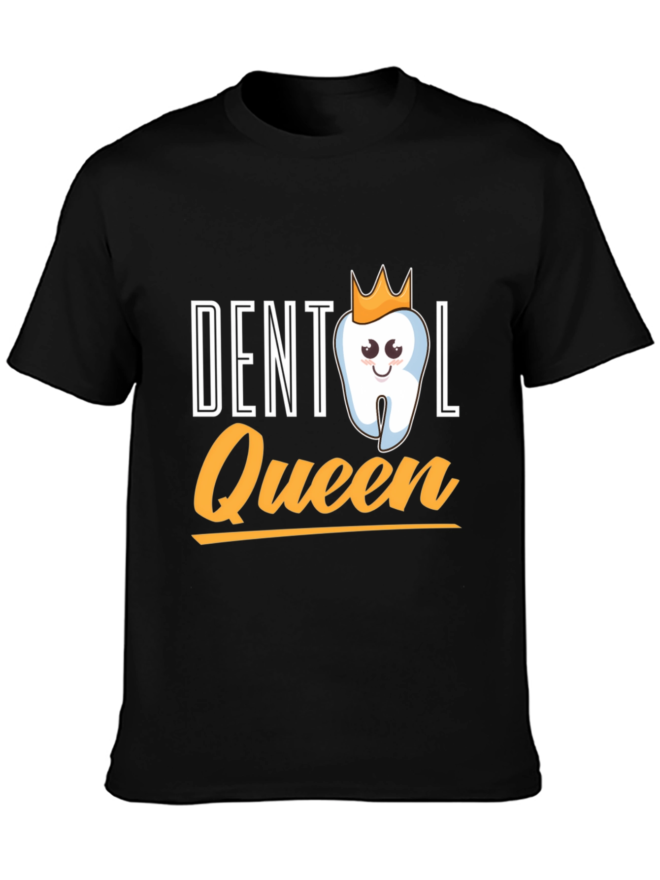 Dental Queen Black T-Shirt Funny Dentist Gift