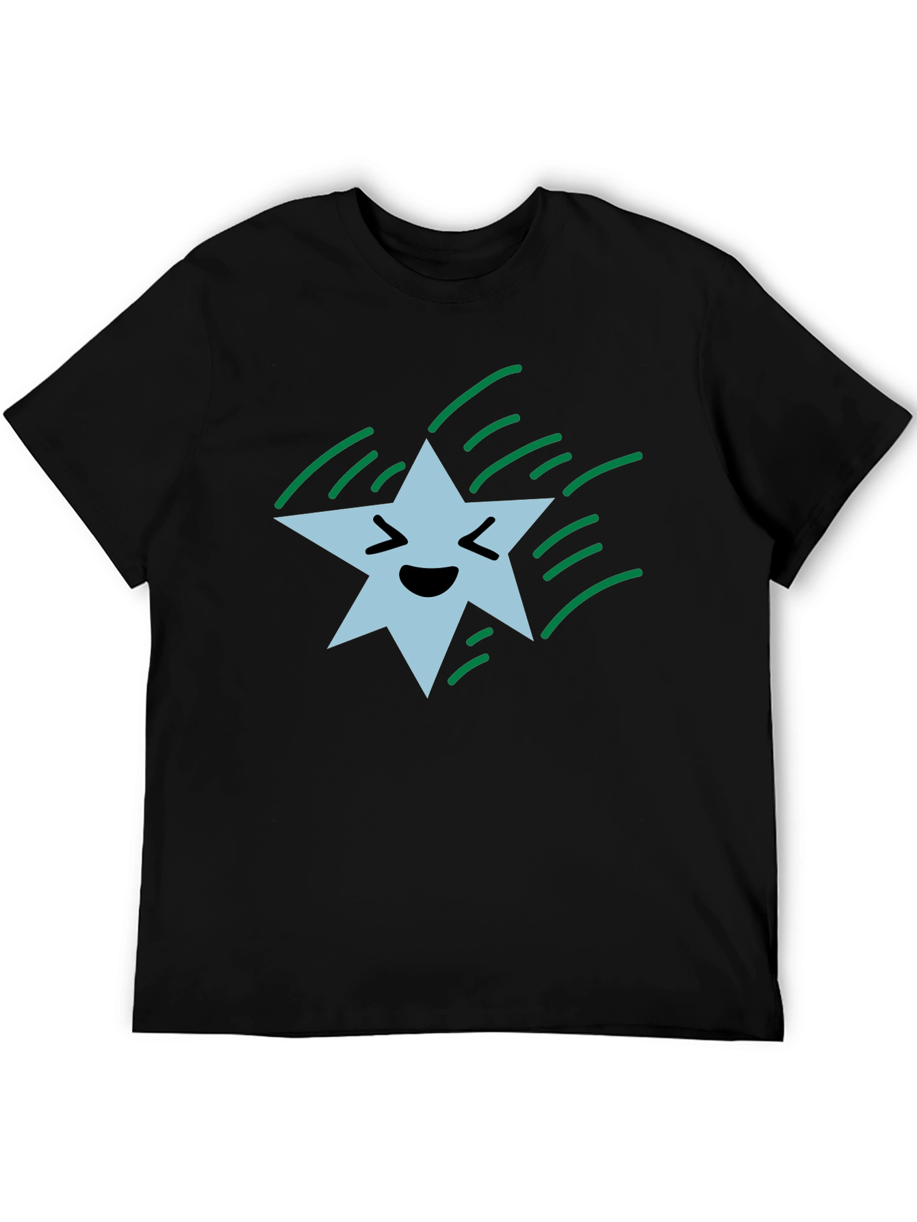 Smiling Star Black T-Shirt