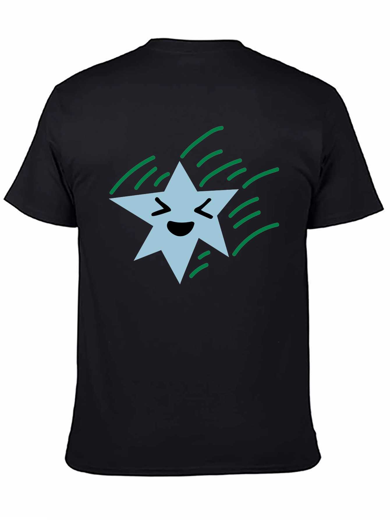 Smiling Star Black T-Shirt